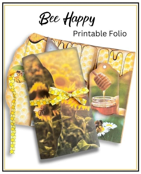 Bee Happy Printable Folio