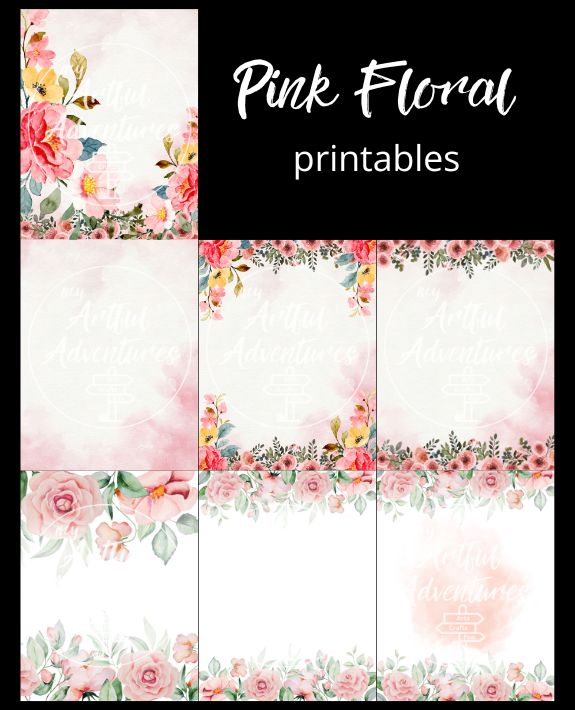 Pink Floral printables
