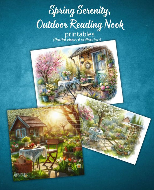 Spring Serenity: Outdoor Reading Nook Printables