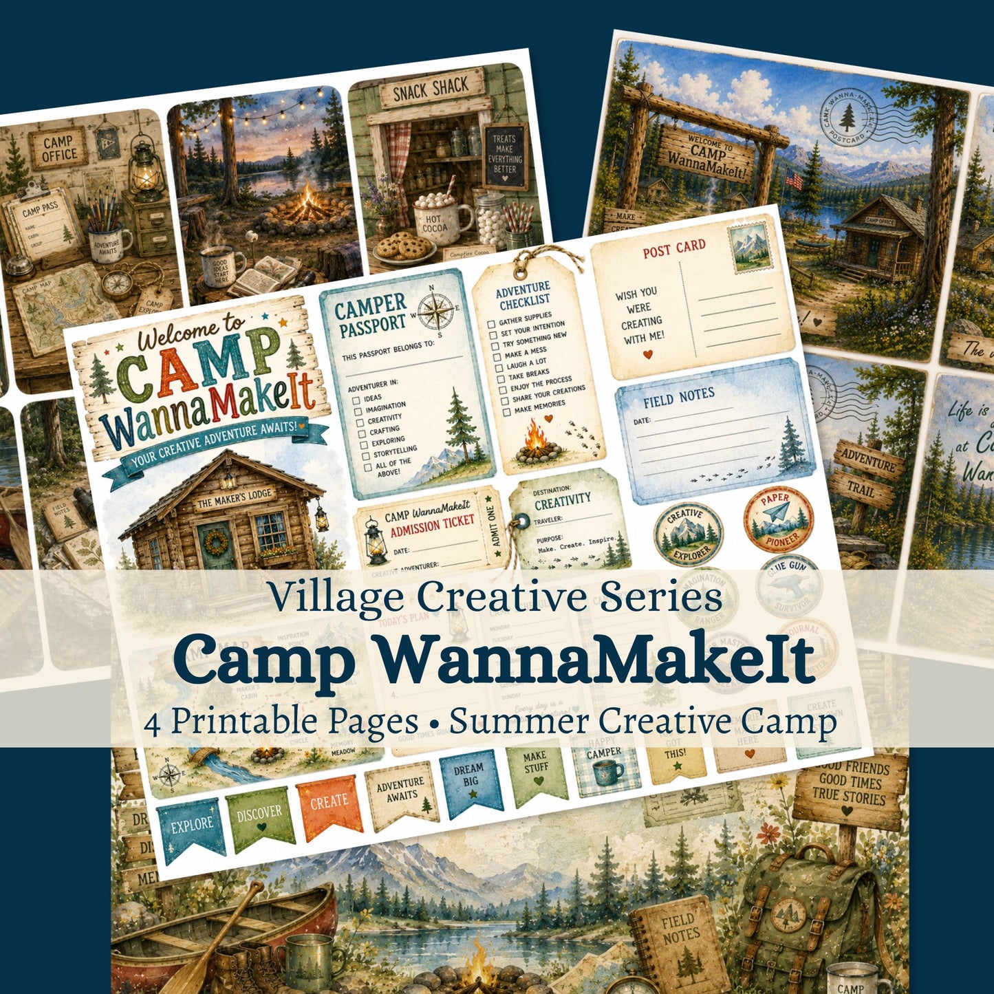 Camp WannaMakeIt: Welcome Pack | Village Creative Series