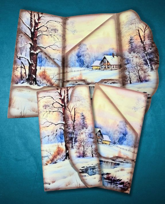 Winter Evening Sunset - Printable Folio