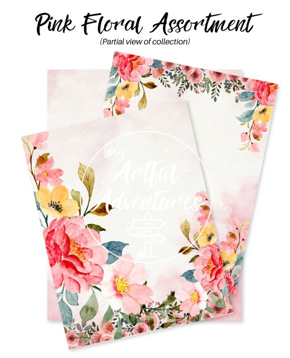 Pink Floral printables