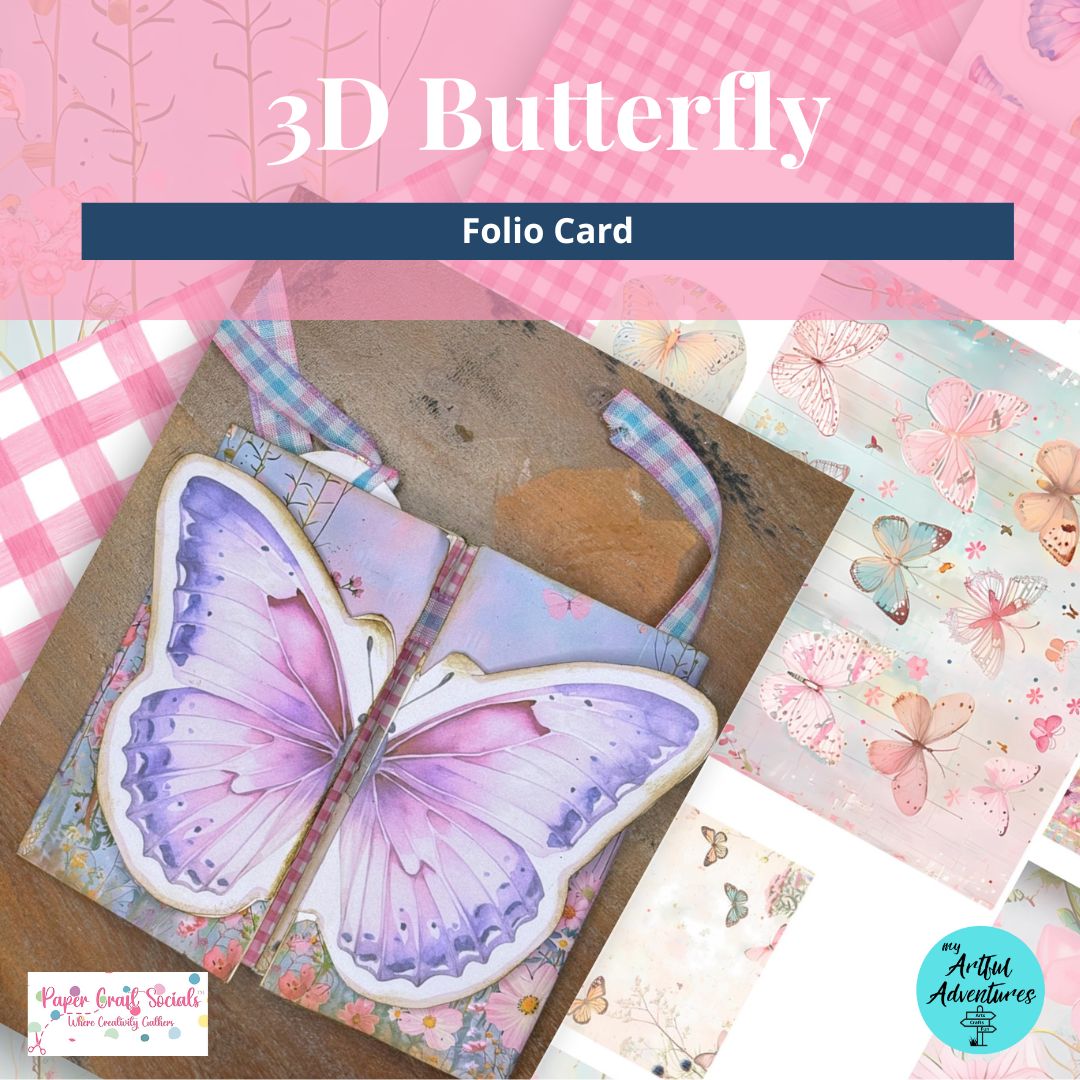 3D Butterfly Folio Card Kit