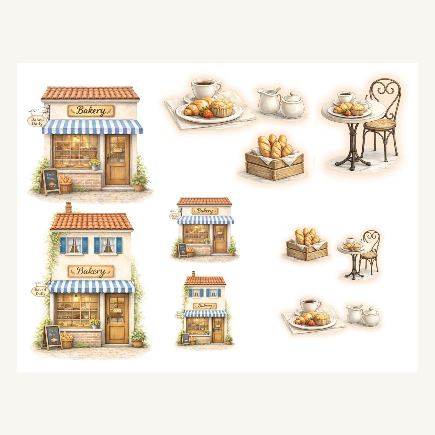 Village Creative Series – Church and Bakery Collection