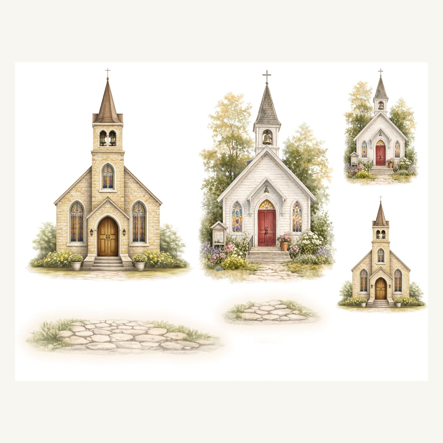 Village Creative Series – Church and Bakery Collection
