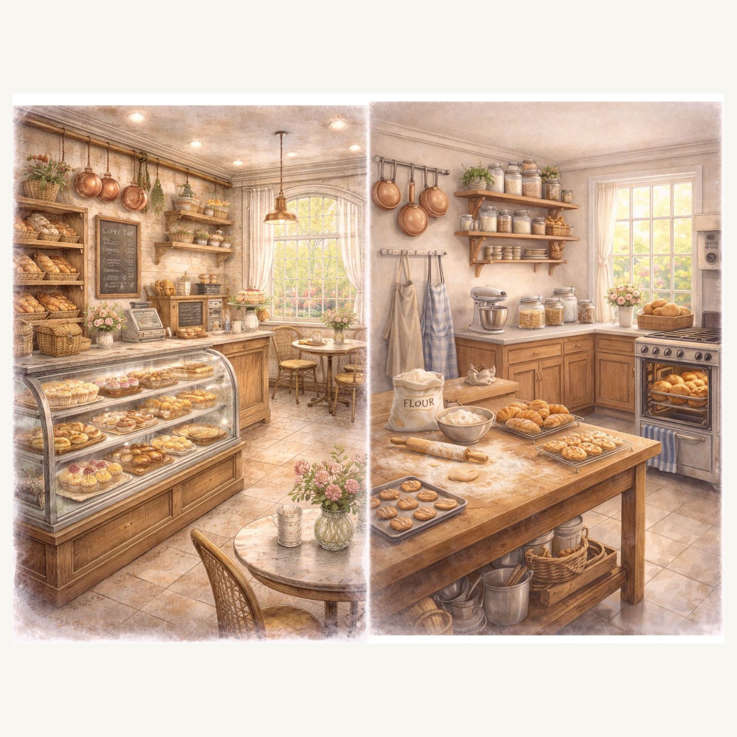 Village Creative Series – Church and Bakery Collection