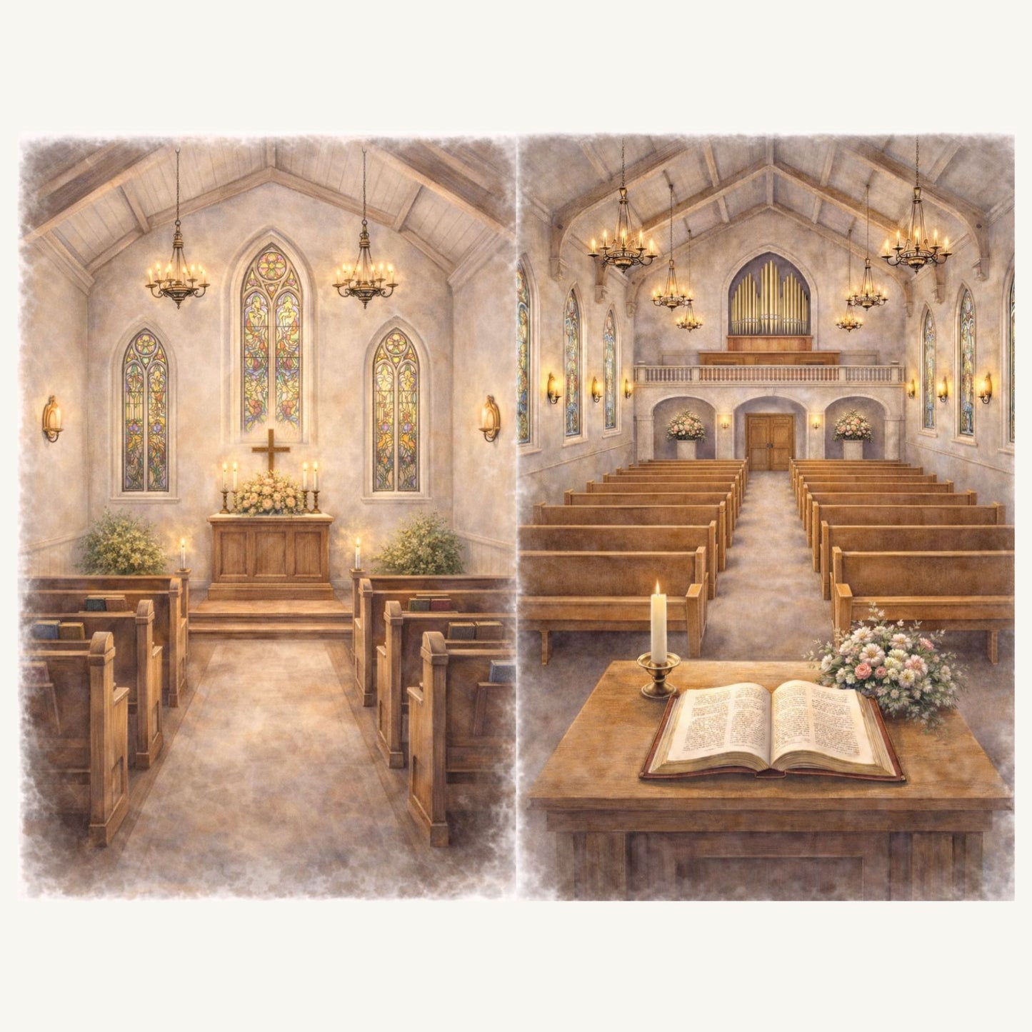 Village Creative Series – Church and Bakery Collection