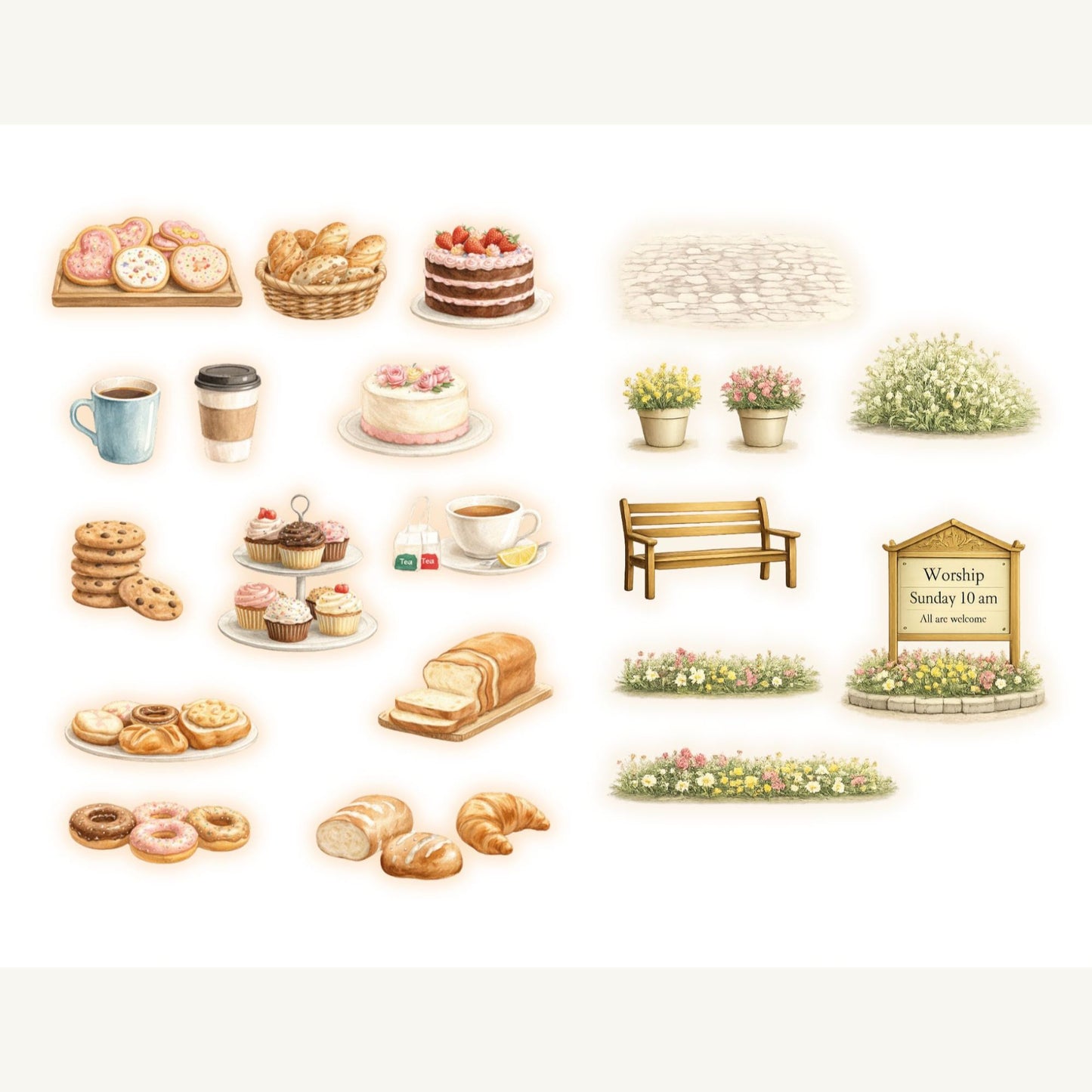 Village Creative Series – Church and Bakery Collection