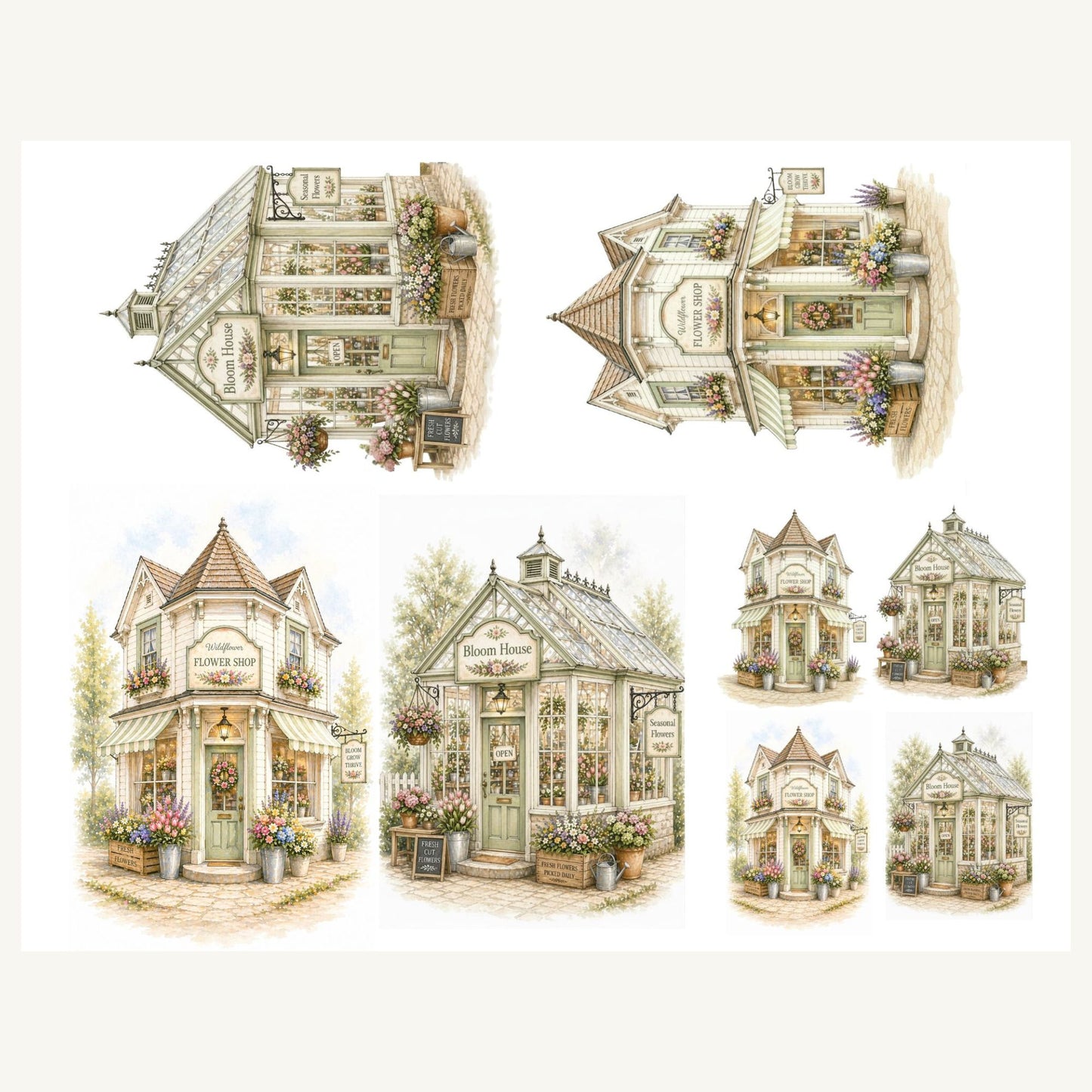 Village Creative Series – Tea Room and Flower Shop Collection