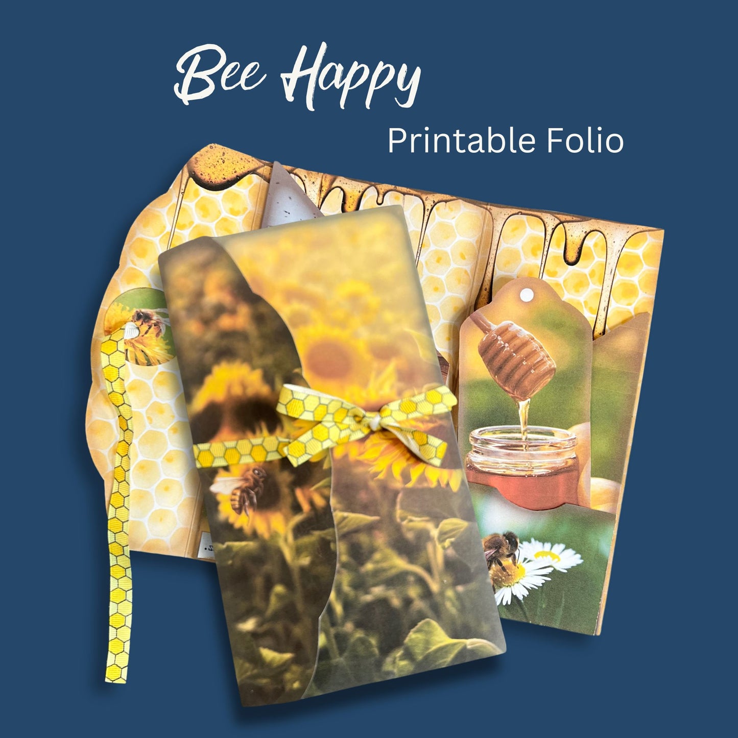 Bee-Themed Printable Folio Kit | Junk Journal Download