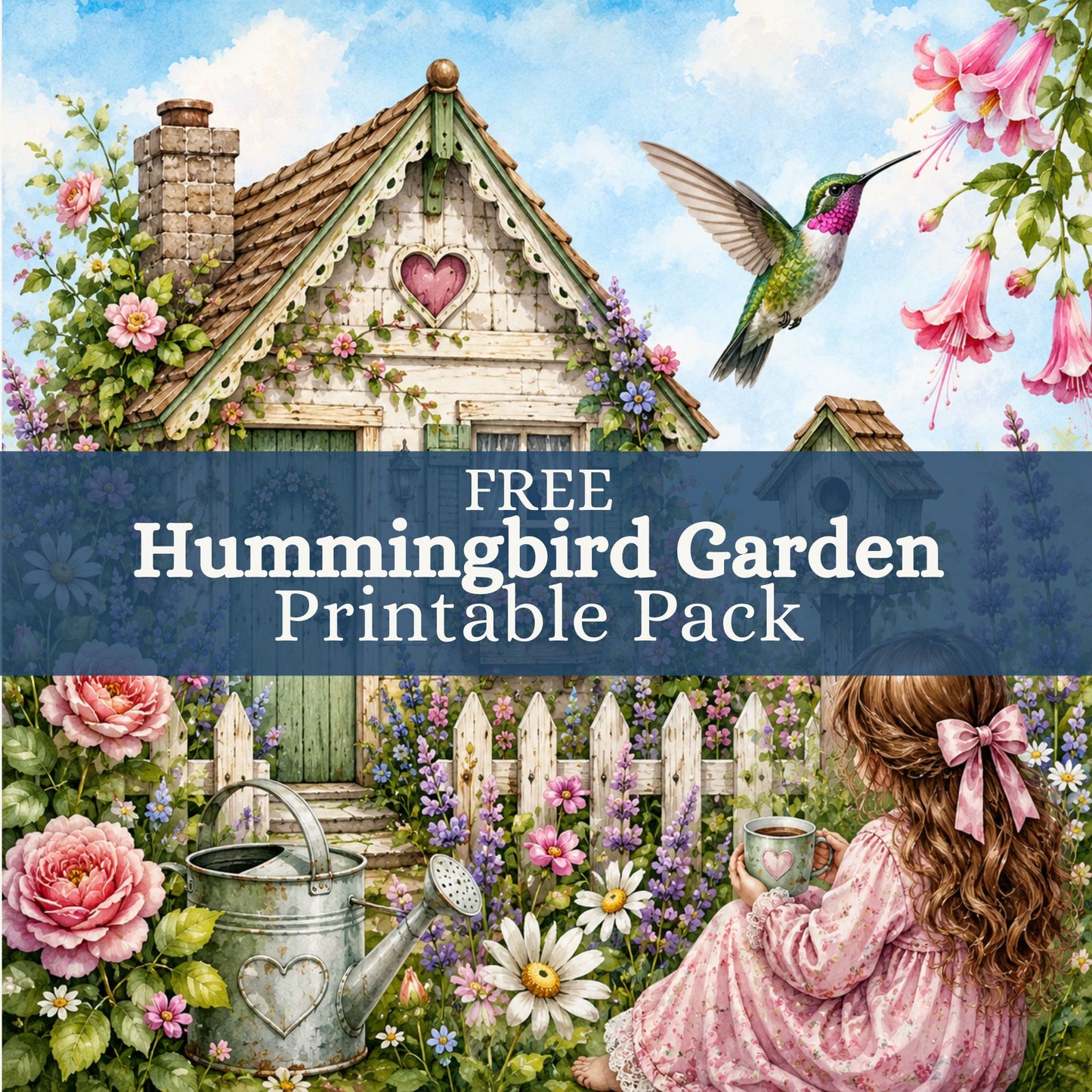 Free Hummingbird Garden Printable Pack