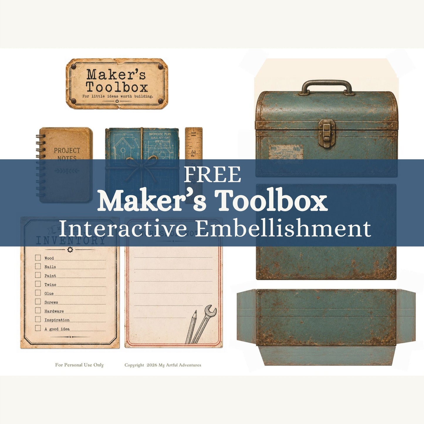 Maker's Toolbox Interactive Embellishment Printable
