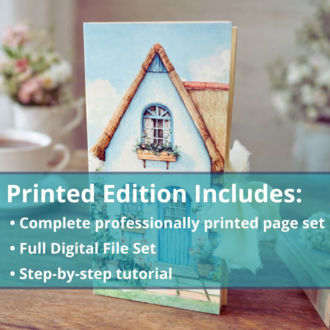 Garden Cottage Journal Kit – Printed Edition (Includes Digital Files + Video)