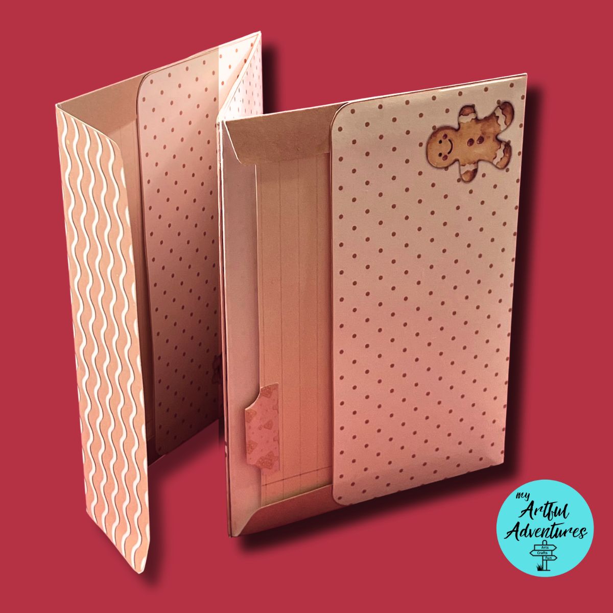 Gingerbread Envelope Folio Printable Kit