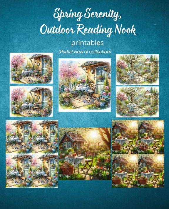 Spring Serenity: Outdoor Reading Nook Printables