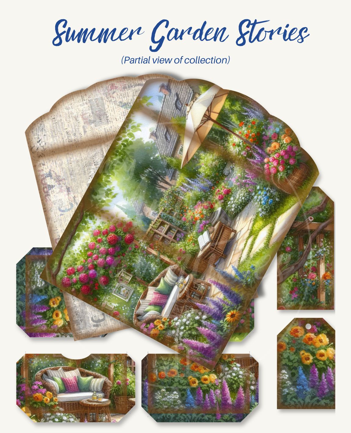 Summer Garden Stories Printable Folio