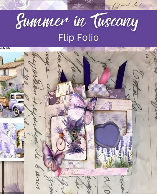 Flip Folio Kit – Summer in Tuscany | Workshop & Kit by Paper Craft Socials