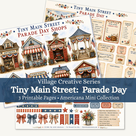 Tiny Main Street: Parade Day | Americana Mini Collection